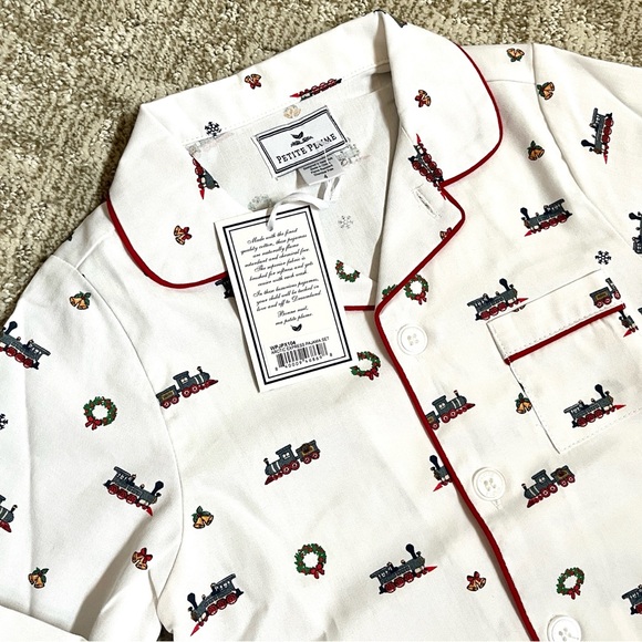 Petite Plume Boys’ Holiday Arctic Express Twill Pajama Set—4T - Picture 6 of 11